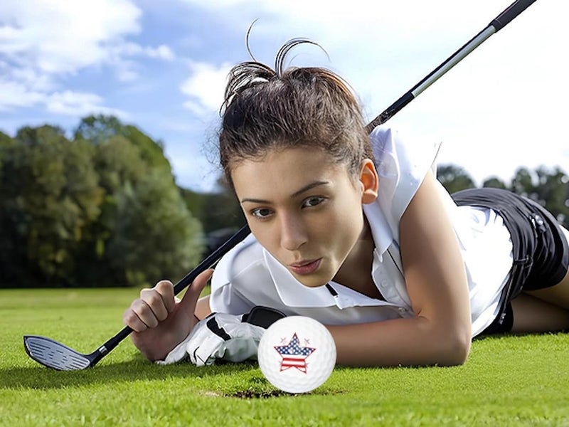 Lightahead USGolfer – Set of 12 Unique Emoticon Fun Putting Practice Golf Balls, Randomly Selected from Listing Images – Novelty Golf Gift - Image 2